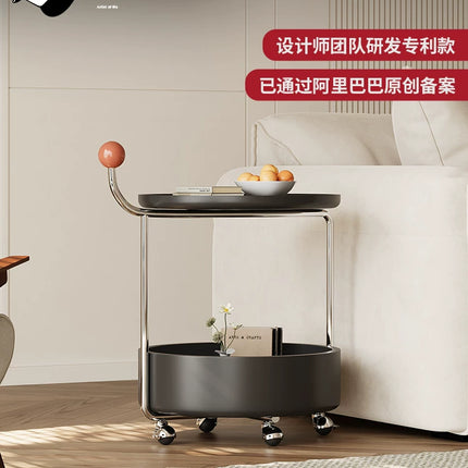 Retro Black Mobile Side Table | Cruise Designer