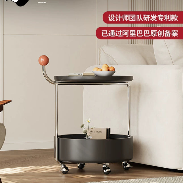 Retro Black Mobile Side Table | Cruise Designer