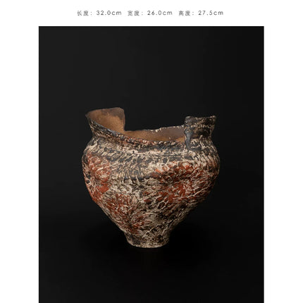 Handmade Ceramic Conch Vase | Wabi-Sabi Style | DC412