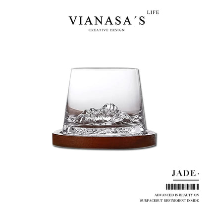Handmade New Zealand Vintage Iceberg Whiskey Tumbler Glass