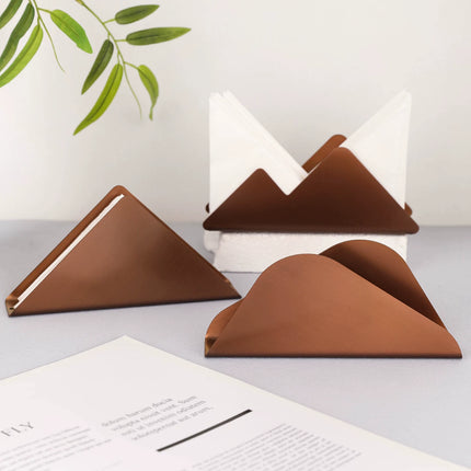 Handmade Australia Stainless Steel Triangle Napkin Holder Rose Gold