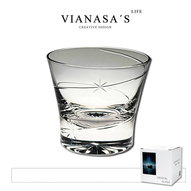 Handmade Crystal Glass Whiskey Tumbler