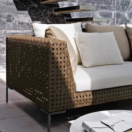 Rattan 3-Seater Outdoor Sofa | Woven Patio Lounge