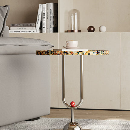 Designer Rainbow Coffee Table Set | Creative Round High-End Art Italian Minimalist