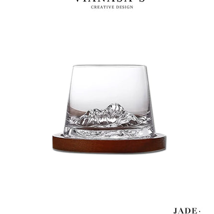 Handmade New Zealand Vintage Iceberg Whiskey Tumbler Glass