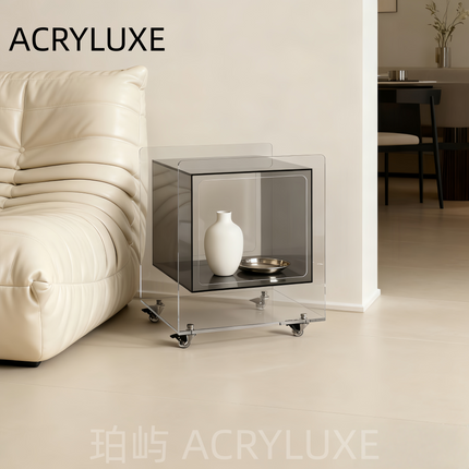 Acrylic Rolling Nightstand Storage Side Table | 211