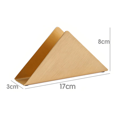 Brass Napkin Holder Set Creative Designs for Restaurant Home Use