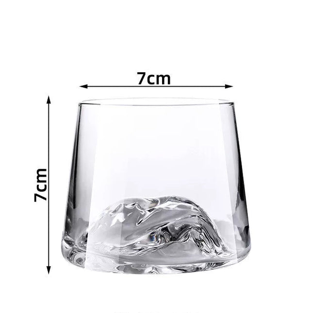 Handmade New Zealand Vintage Iceberg Whiskey Tumbler Glass