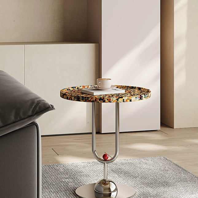 Designer Rainbow Coffee Table Set | Creative Round High-End Art Italian Minimalist
