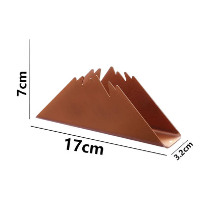 Handmade Australia Stainless Steel Triangle Napkin Holder Rose Gold