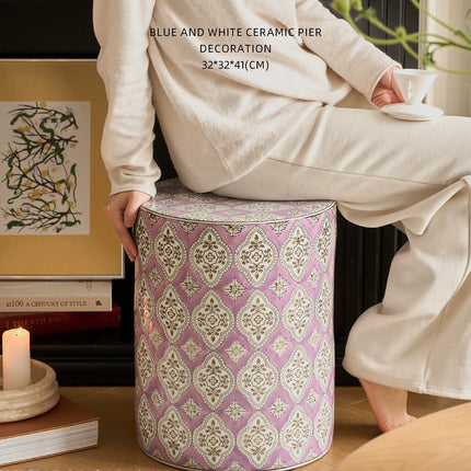 Ceramic Drum Stool | Vintage Chinese Style
