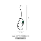 Wall hanging - calla lily iron candle holder - tall style