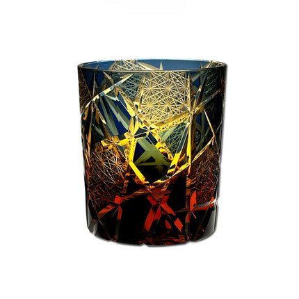 Handmade Edo Kiriko Crystal Whiskey Glass Twilight of the Gods Variant