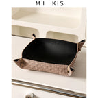 Large Rattan Storage Tray - Purple