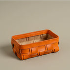 Ai Ma Orange Desktop Woven Storage Box