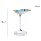 Retro B style shell plate-silver handle