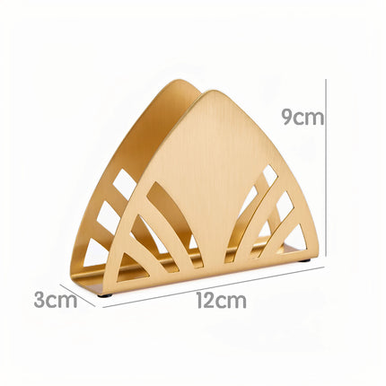 Brass Napkin Holder Set Creative Designs for Restaurant Home Use