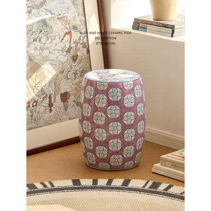 Ceramic Drum Stool Side Table | MYGD-0016