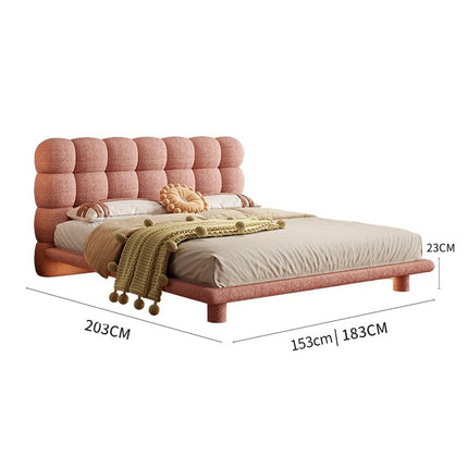 Pink Teddy Fleece Soft Bed