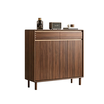 Walnut Wooden Shoe Cabinet
