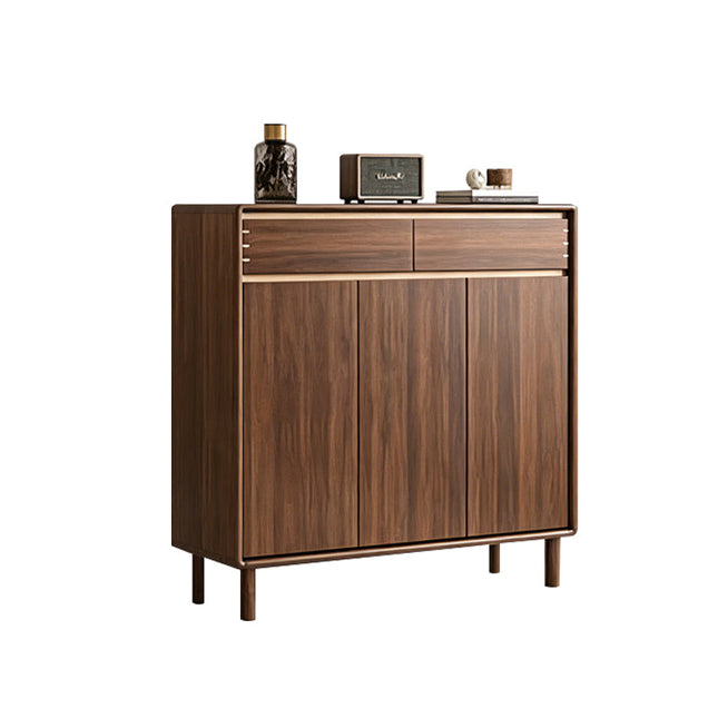 Walnut Wooden Shoe Cabinet