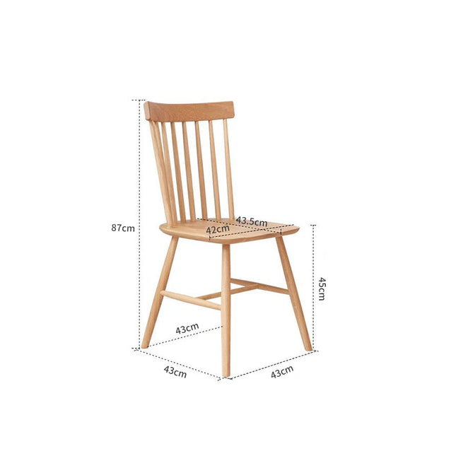 Natural Wood Color Oak Windsor Chair