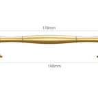 160mm Hole Center [Raw Copper] Solid Brass Material