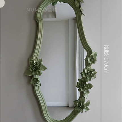 Carved Half-Length Mirror | French Elegance