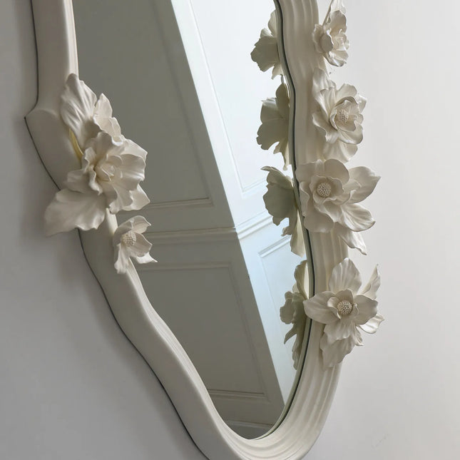 Carved Half-Length Mirror | French Elegance
