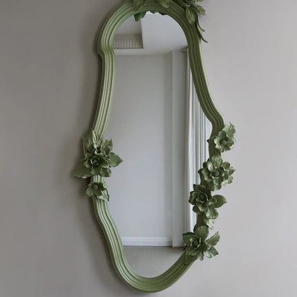 Carved Half-Length Mirror | French Elegance