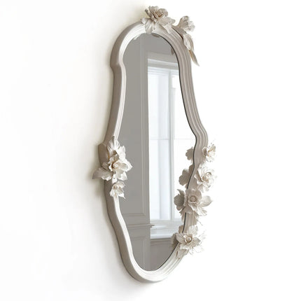 Carved Half-Length Mirror | French Elegance