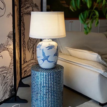 Handmade Shell Round Side Table | Modern Living Room