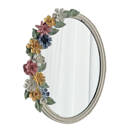 Floral Iron Wall Mirror | French Country Style