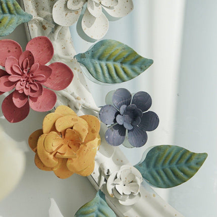 Floral Iron Wall Mirror | French Country Style