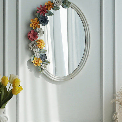 Floral Iron Wall Mirror | French Country Style