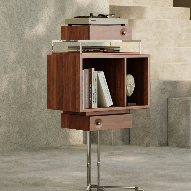 Italian Minimalist Record Bookshelf | Living Room Style