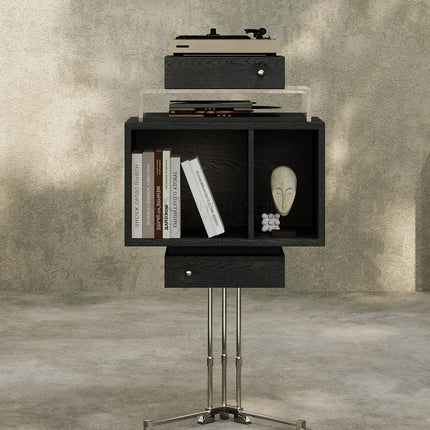 Italian Minimalist Record Bookshelf | Living Room Style