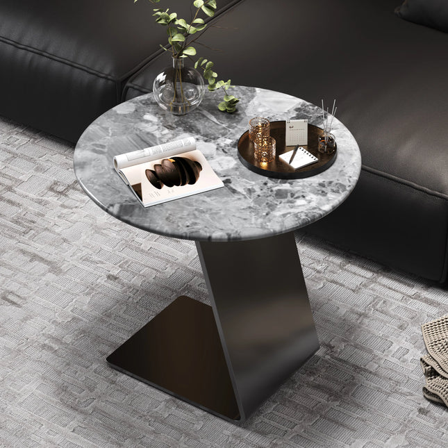 Marble Sofa Side Table | Italian Minimalist