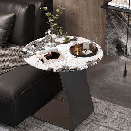 Marble Sofa Side Table | Italian Minimalist
