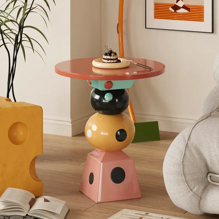 Polka Dot Cube Side Table | Modern Living Room