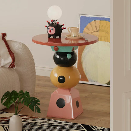 Polka Dot Cube Side Table | Modern Living Room