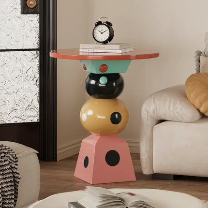 Polka Dot Cube Side Table | Modern Living Room