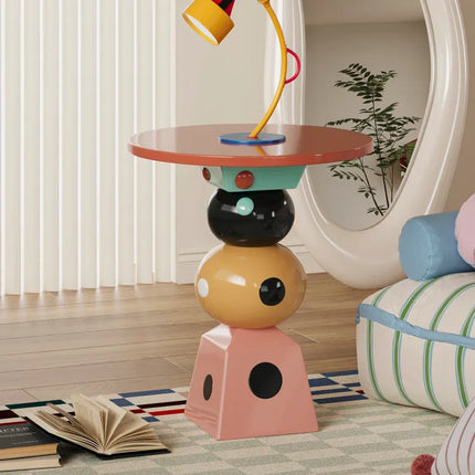 Polka Dot Cube Side Table | Modern Living Room