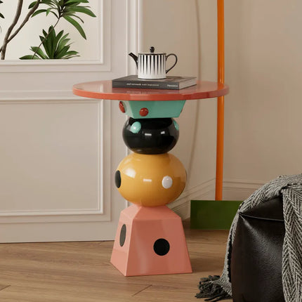 Polka Dot Cube Side Table | Modern Living Room
