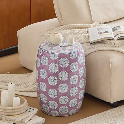 Ceramic Drum Stool Side Table | MYGD-0016