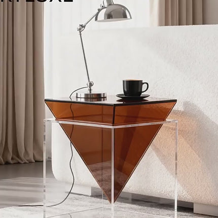 Minimalist Acrylic Triangle Side Table | Modern Creative Style | 44