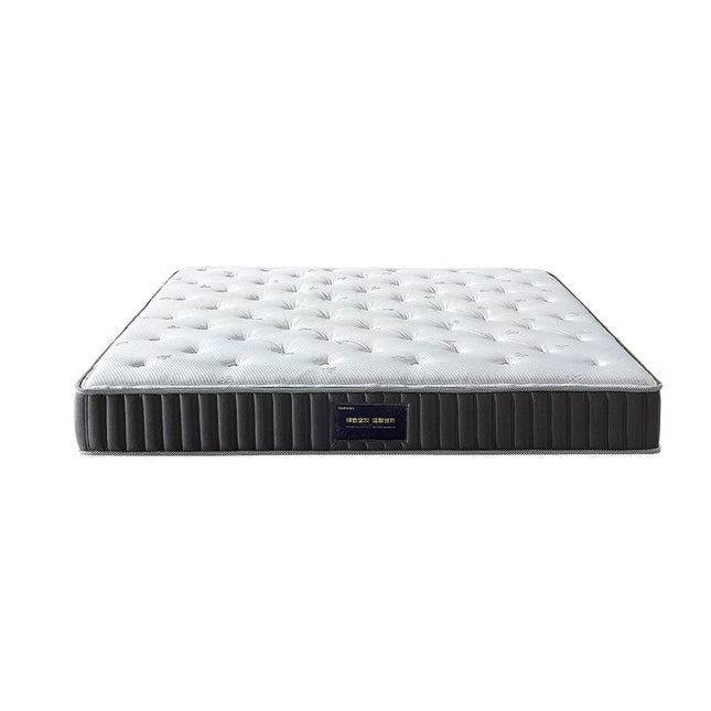 White Knitted Independent Spring Memory Foam Mattress Model 153