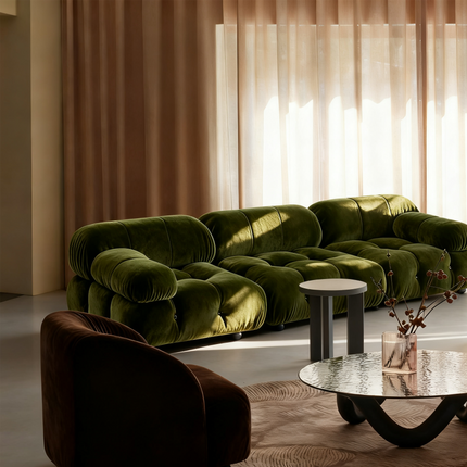 ComfortLuxe™ 3-Seater Chenille Compression Fabric Sofa