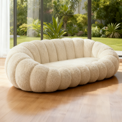 Presale “PumPumpkin” Sherpa Sofa – Modern Cozy Cloud-Like Lounge Couch