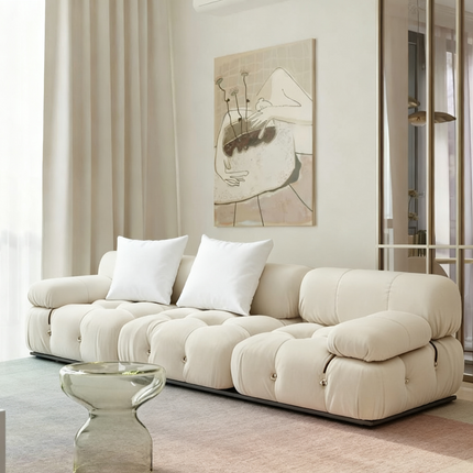 ComfortLuxe™ 3-Seater Chenille Compression Fabric Sofa